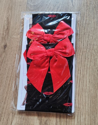 Overknee strümpfe schwarz rot - strümpfe, schwarz/rot