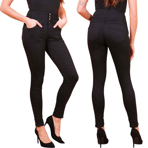 Damen knopf skinny - damen, jeans