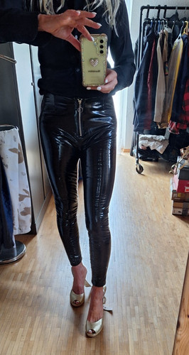 Lack hose legging schwarz - hose/legging,,