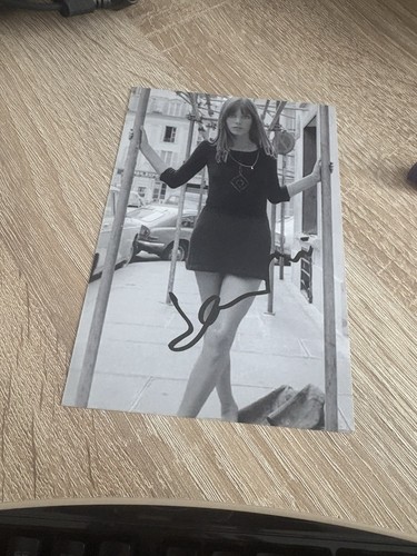 Jane birkin autogramm signiert - jane,
